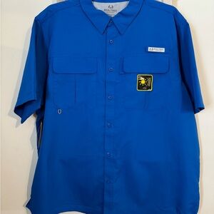 Real Tree Men’s Blue 2x Fisherman’s shirt